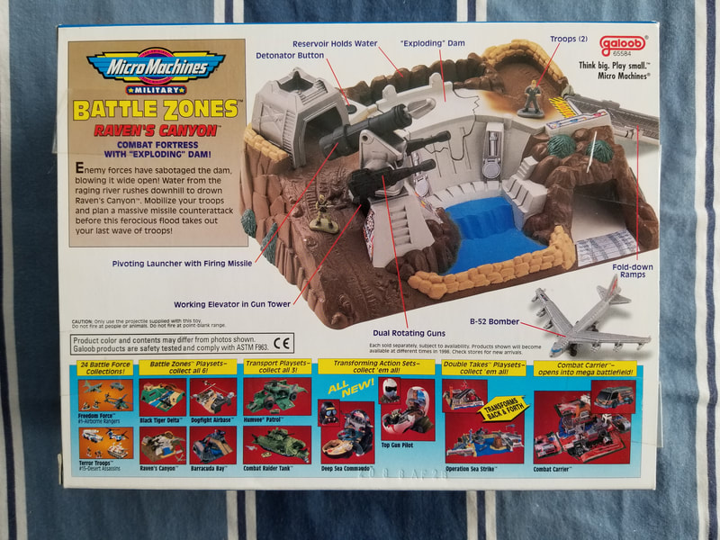 Micro Machines Battle Zones Secret Summit Red Missile No Label Galoob 1992 